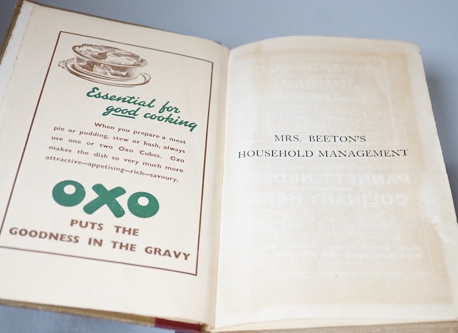 Mrs Beeton's Household Management and Minnie Lady Hindlip’s Cookery book
